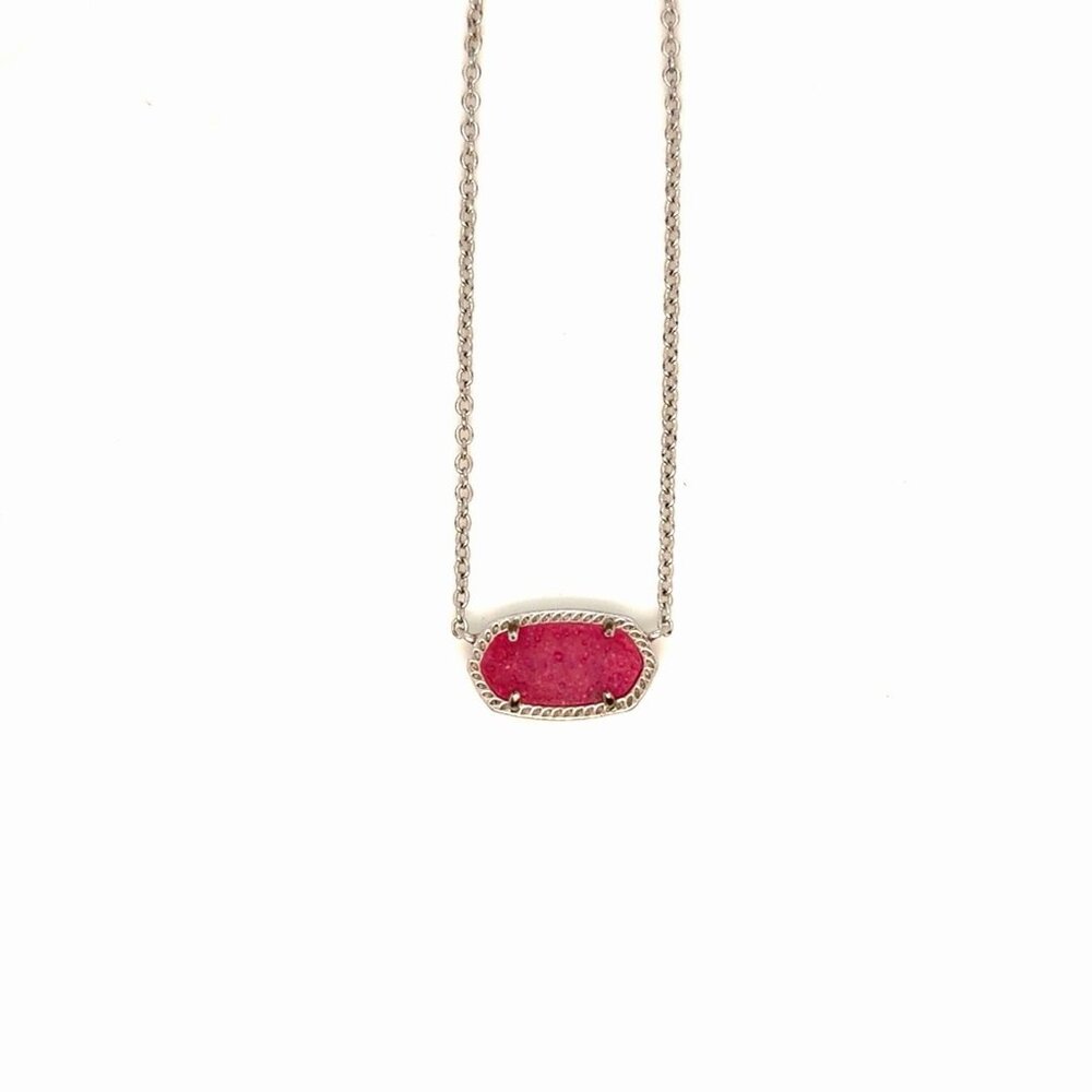 Kendra Scott Pink Druzy‎ Necklace